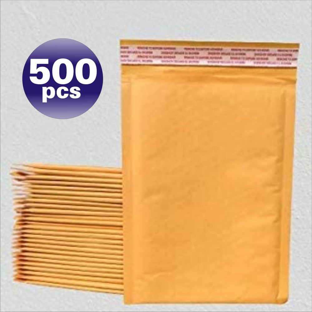 SuperPackage® 500 #00 5 X 9 Kraft Bubble Mailers Padded Envelopes