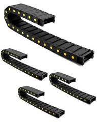 Cable Drag Chain 1M 25x77mm R55 Closed Wire Carrier for CNC Robot 4 Pack