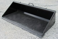 72″ Smooth Bucket Attachment Standard Duty Fits Skid Steer Compact Tractor USA