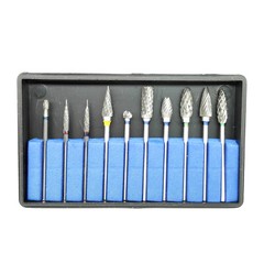 10 Pcs Dental Lab Tungsten Carbide Burs HP 2.35mm for Slow Low Speed Handpiece