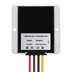 DC 9V-40V to DC 24V 6A 144W Buck Boost Converter Step Up/Down Regulator Reducer