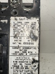 Tested CC3200 – Cutler Hammer 200A 240V 3-Pole Molded Case Circuit Breaker
