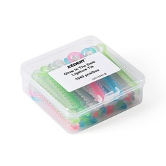 1040pcs/box Dental Orthodontic Ligature Ties Elastic Rubber Bands Dark Light Mix