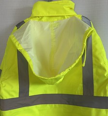 OccuNomix Type R Class 3 Extended Neck Black Bottom Bomber Safety Jacket Medium