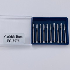 Dental Surgical Carbide Burs Cross Cut Cylinder Fissure FG 557 19/ 21/ 25mm Burs