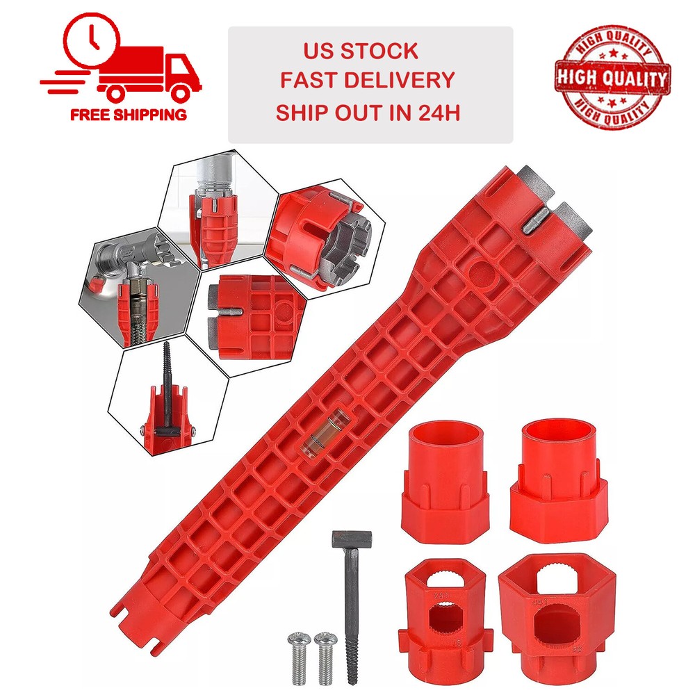 Sink Wrench Plumbing Repair Installation Pipe Hand Tool Bathroom Kitchen Faucet