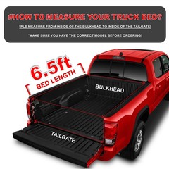 Soft Roll Up Tonneau Cover 6.5′ Bed 1975-1989 Dodge D100 Fleetside Vinyl
