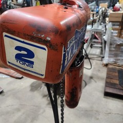 Duff Lynx 2 Ton Electric Chain Hoist 20 Foot Lift 8FPM 230/460v 4000lbs