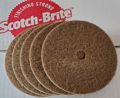 (5) 6” Scotch-Brite Cut & Polish Finishing Disc Very Fine Alum Oxide 3/4” Arbor