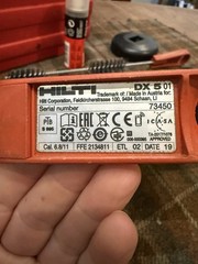 Hilti DX5 Powder Actuated Nailer w/ MX 72 Magazine
