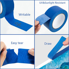 16Pack Blue Painters Tape 2 Inch Wide Masking Tape Bulk for Multi-Surface, Produ