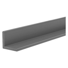 Zoro Select Bulk-Pa-Pvc-5 Gray Pvc Type 1 Angle Stock, 6 Ft L, 0.125 In T,