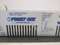 Power One, Power Supply, SPL250-1024, 110V/220V, 50-60Hz, Used