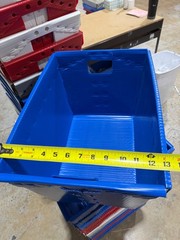 Lot of 500 Corrugated Plastic Postal Mail Type Totes Bins 18.25″Lx13.25″Wx11.5″H