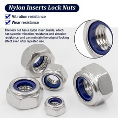 267pcs Metric Hex Nuts & Lock Nuts Assortment Kit M2-M12 Stainless Steel Hex Nut