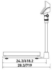 CAS EB-150 EB Series Price Computing Bench Scale, 60kg Capacity, 0.02kg.