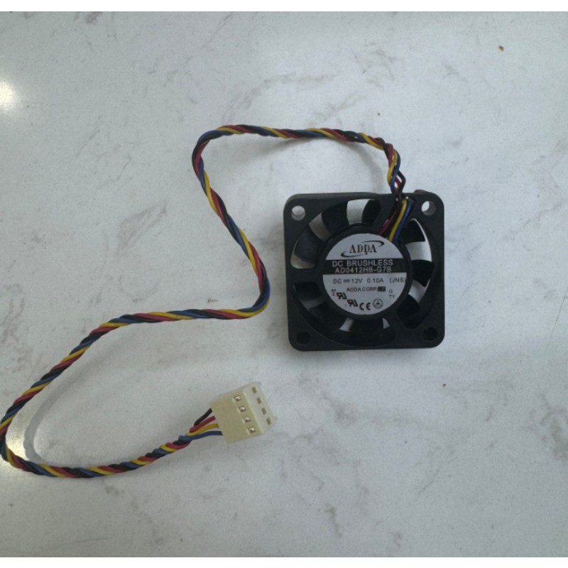 ADDA AD0412HB-G7B 4cm 40x40x10mm DC12V 0.10A 4-wire PWM cooling fan