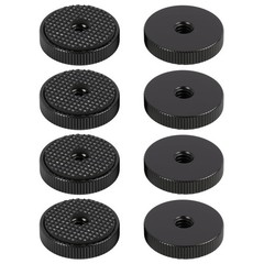 Tohhdov 8 Pack 1/4″20 Female Thumb Thread Knob Fastener, Aluminum Alloy Flat …