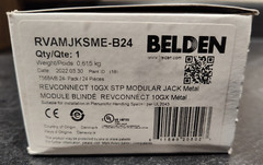 Belden – RVAMJKSME-B24 – REV Connect Jack – 10GX Shield Modular Conn – Box of 24