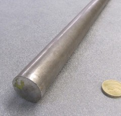 4140/4142 Steel Rod, Metric 30 mm Dia. (-0.051) x 3 FT Length