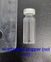 100 pcs 2.0mL clear glass vials, 12×32 mm crimp style Autosampling/GC/HPLC USA
