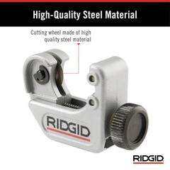 Pipe Tubing Cutter Multi-Material 3/16 in. to 15/16 inch Lightweight Metal Small