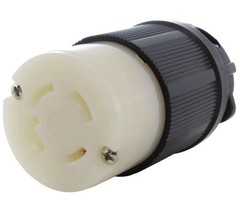 NEMA L16-30R – 3-Phase 30A, 480V Locking Female Connector in Black