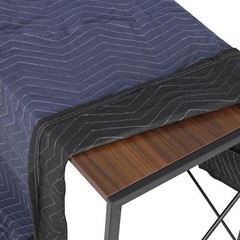 80″x72″ Furniture 24 Moving Blankets Protective Shipping Packing Pads Blue/Black
