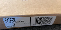 Stanley Proto J47200 12 Piece 6 Point 1/4″ Drive Metric Socket Set