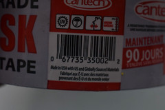 CanTech Plastic Mask Masking Tape Roll 48mm x55m Red Indoor/Outdoor Construction
