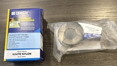 Brady M21-750-499 Adhesive Multi-Purpose Nylon Labels w/ Ribbon