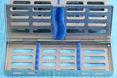 10 GERMAN DENTAL AUTOCLAVE STERILIZATION CASSETTE RACK BOX TRAY FOR 5 INSTRUMENT