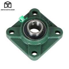 10 pcs UCF205-16 Pillow Block Flange Bearing 1″ Bore 4 Bolt Solid Base