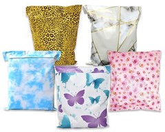 14×17 Leopard, Cloud, Marble, Roses, Butterfly 5 Designer Poly Shipping Mailers!