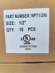 1/2″, 3/4″ & 1″ liquid tight FNMC-B PVC Straight & 90 Connectors Carflex SAVE $