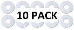 White Round Plastic Blank Rack Size Dividers – Multi-Pack