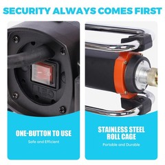 Electric Concrete Vibrator 1500W 14-3/4″ Remove Air Bubbles Easy to Use