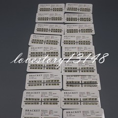 20 Pcs/Set Dental Bracket Mini/Standard Roth/Edgewise/MBT 018/022 3/345/No Hook