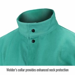 Revco Black Stallion 30″ TruGuard 200 FR Cotton Welding Jacket, Green Size 2XL