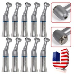 10 YABANG Dental 1:1 Slow Low Speed Handpiece Contra Angle Push Button Handpiece