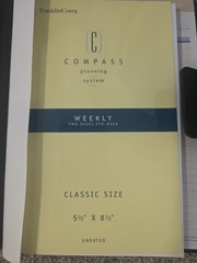 Franklin Covey DAY ONE Classic Size Planner Binder Black NEW w/inserts