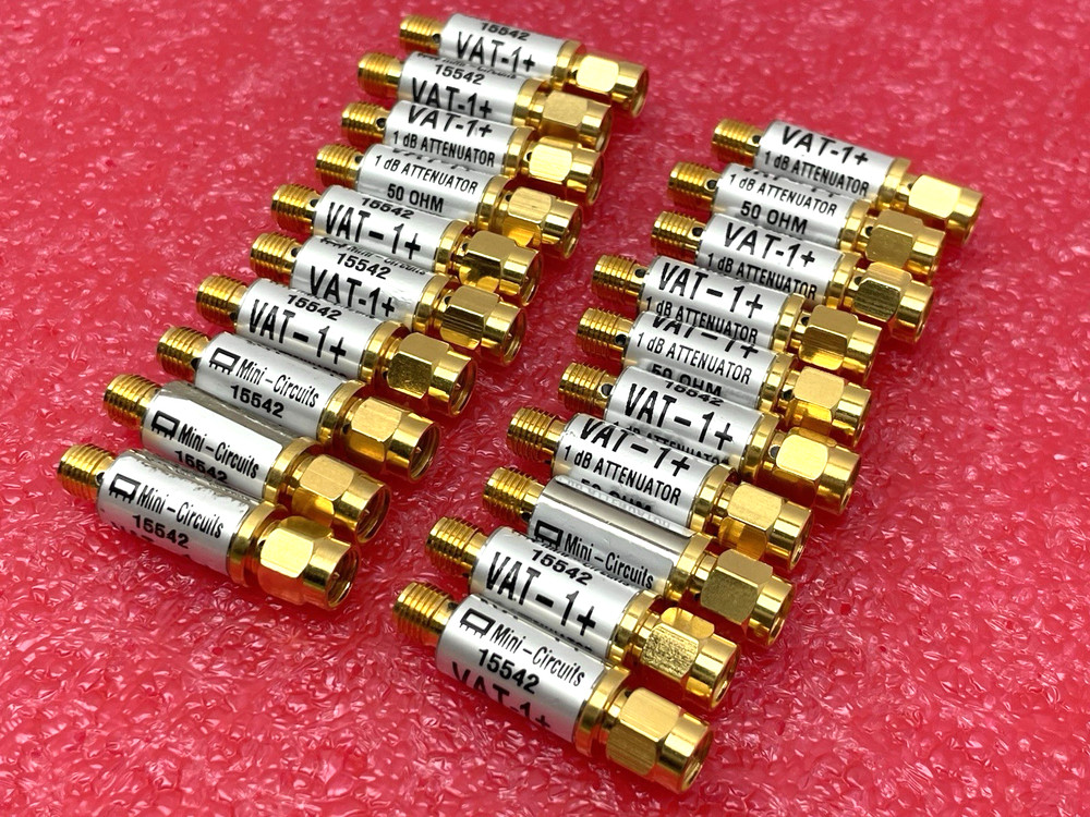 MINI-CIRCUITS 1 dB ATTENUATOR VAT-1+ FXD SS SMA 50 OHM 6 GHz (LOT of 20)