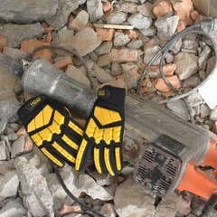 HANDLANDY Anti Vibration Work Gloves, SBR Fingers & Palm Padded Work Gloves, …