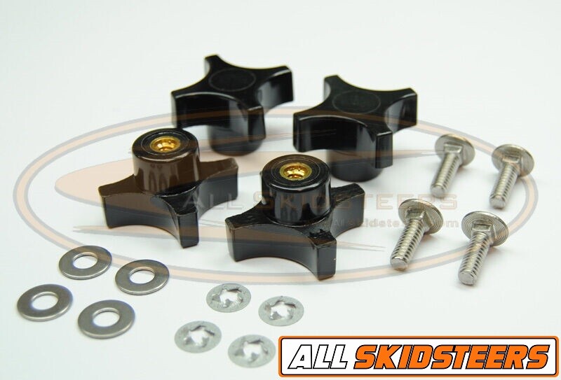 For Bobcat Window Knob Kit Cab Skid Steer S220 S250 S300 S330 A220 A300 Loader
