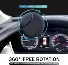 Universal Car Steering Wheel Booster Handle, 360-Degree Rotating Anti-Slip Silic