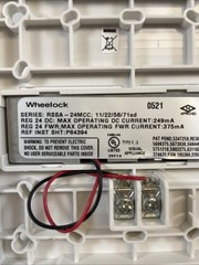 NEW Cooper Wheelock RSSA-24MCC-ALW-Strobe 24 VDC Amber Lens Ceiling White-128013