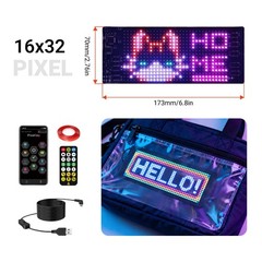 Programmable LED Sign Bluetooth APP Flexible Scrolling Message Board Text Animat