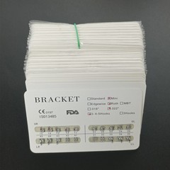 100Packs Dental Orthodontic Metal Brackets Mini Roth 022 345 hooks Mesh Base