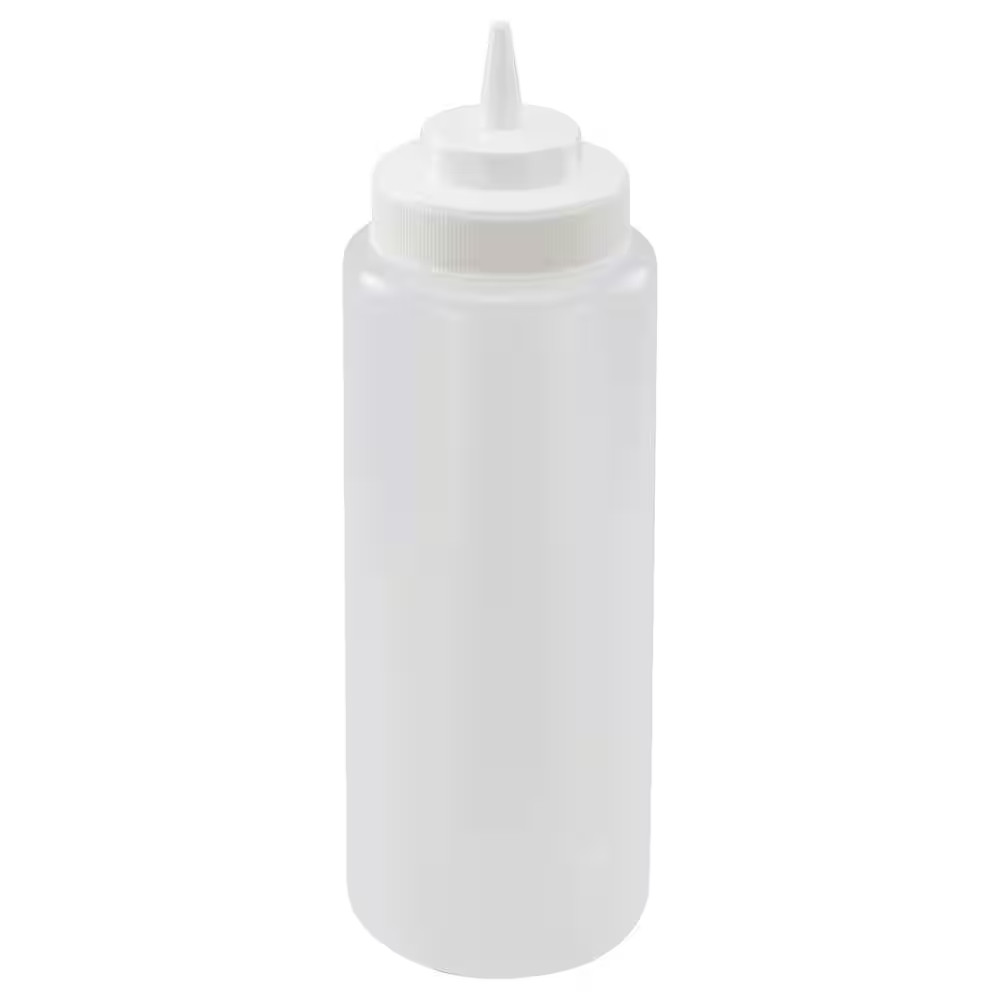 32 Oz. Clear Squeeze Bottles (6-Pack)