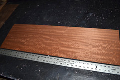 Mahogany Raw Wood Veneer Sheet 11 x 38 inches 1/42nd BLEMISHED 4669-79
